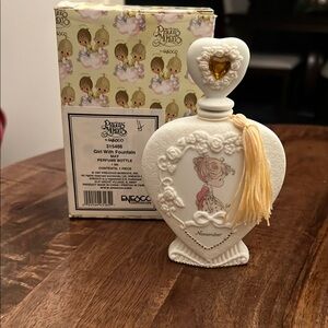 Precious Moments Girl With Fountain Perfume Bottle